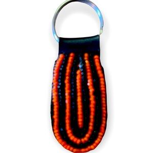 Handmade beaded keychain